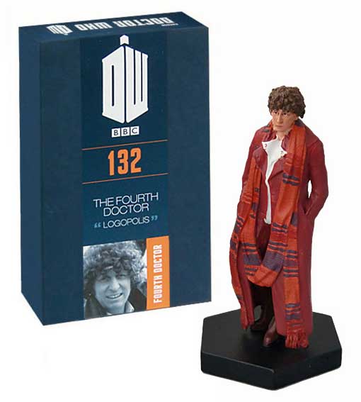Doctor Who Figure Tom Baker Logopolis Eaglemoss Boxed Model Issue #132 DAMAGED PACKAGING
