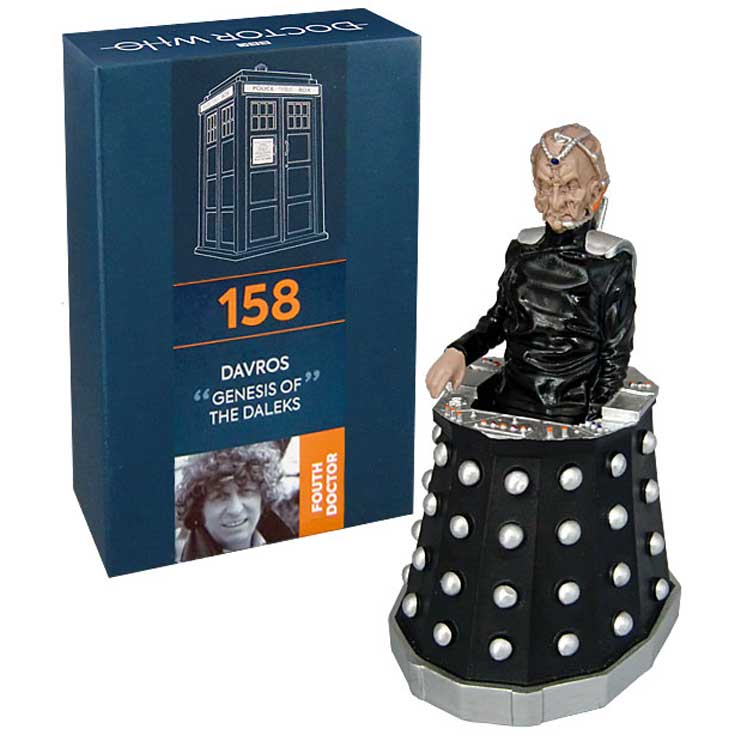 Doctor Who Figure Davros Figure from Genesis of the Daleks Eaglemoss Boxed Model Issue #158