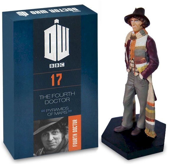 Doctor Who Figure Fourth Doctor Tom Baker Eaglemoss Boxed Model Issue #17