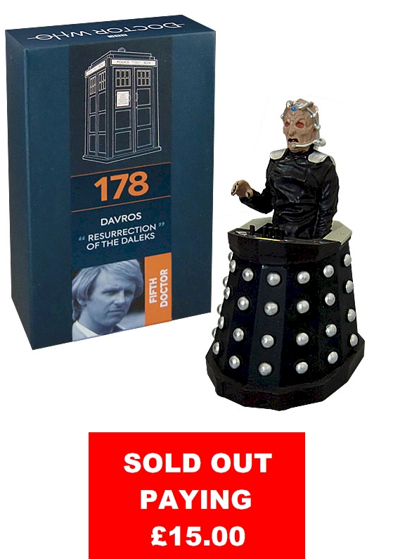 Doctor Who Figure Davros Eaglemoss Boxed Model Issue #178