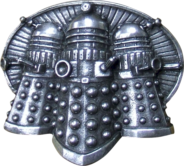 Doctor Who Dalek Trio Pewter Belt Buckle