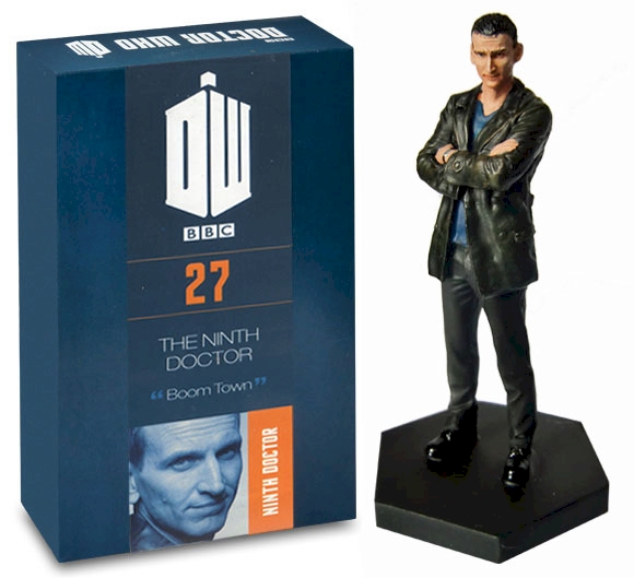 Doctor Who Figure Ninth Doctor Christopher Eccleston Eaglemoss Boxed Model Issue #27