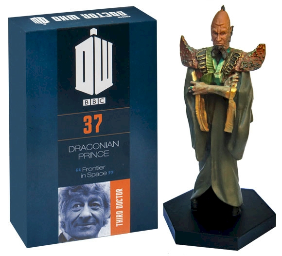 Doctor Who Figure Draconian Prince Eaglemoss Boxed Model Issue #37 DAMAGED PACKAGING