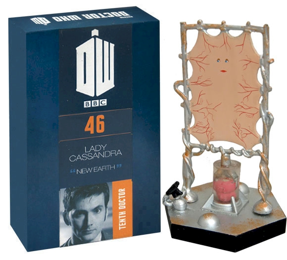 Doctor Who Figure Lady Cassandra Eaglemoss Boxed Model Issue #46 DAMAGED PACKAGING