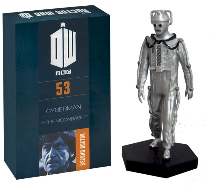 Doctor Who Figure Moonbase Cyberman Eaglemoss Boxed Model Issue #53 DAMAGED PACKAGING