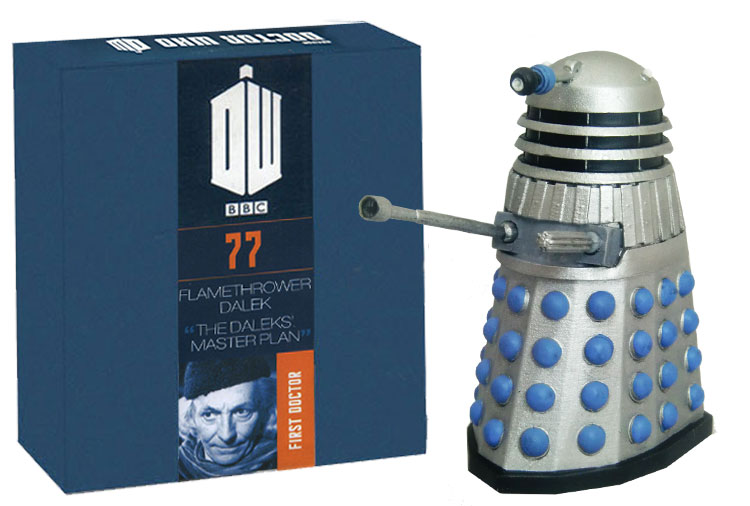 Doctor Who Figure Flamethrower Dalek Eaglemoss Boxed Model Issue #77