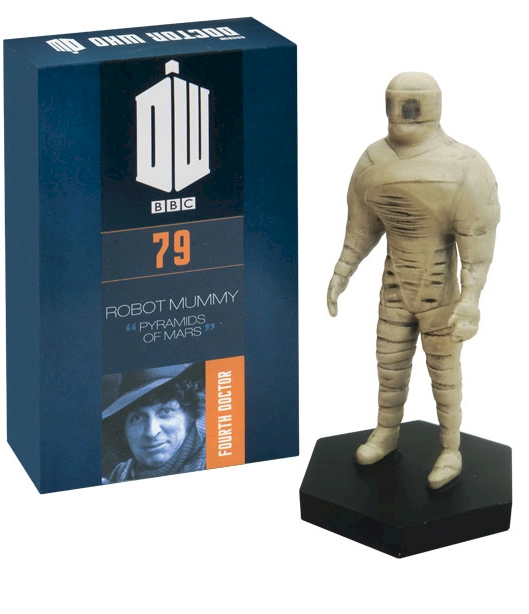 Doctor Who Figure Robot Mummy from The Pyramids of Mars Eaglemoss Boxed Model Issue #79