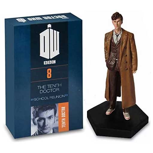 Doctor Who Figure 10th Doctor David Tennant Eaglemoss Boxed Model Issue #8 DAMAGED PACKAGING