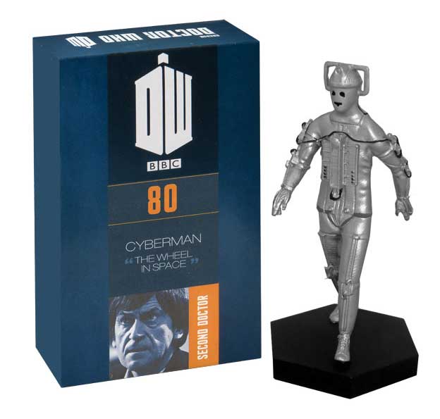 Doctor Who Figure Cyberman from Wheel in Space Eaglemoss Boxed Model Issue #80 DAMAGED PACKAGING