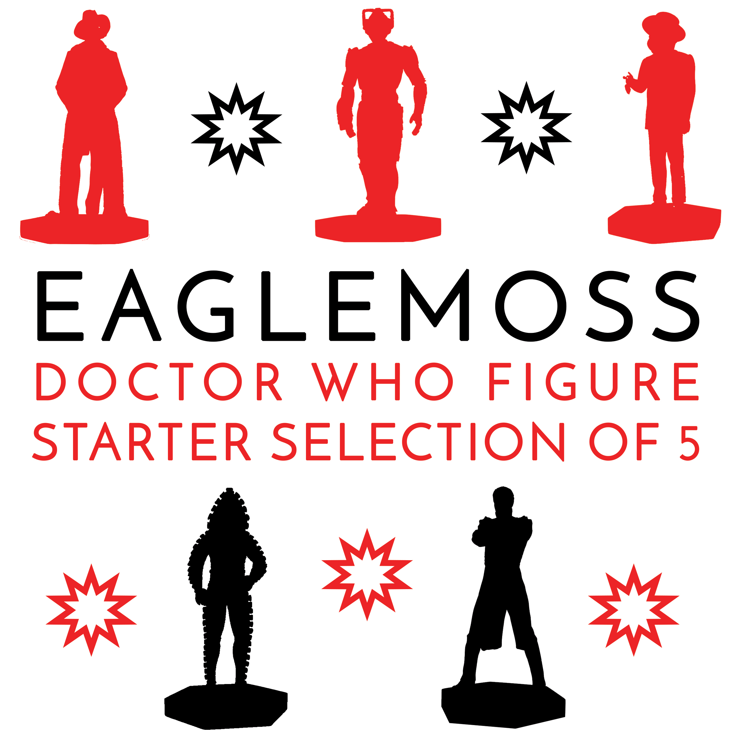 Doctor Who Eaglemoss Starter Collection of 5 Figures
