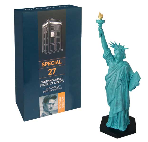 Doctor Who Figure Weeping Angel Statue of Liberty Eaglemoss Boxed Model Issue #S27