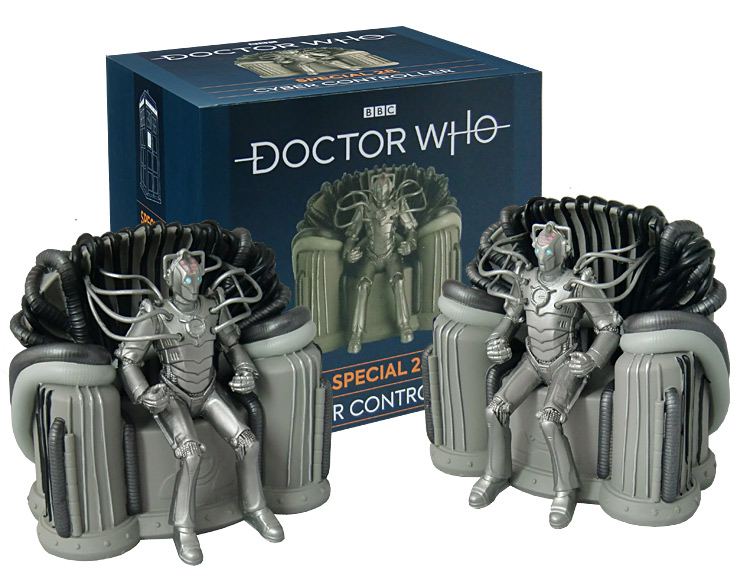 Doctor Who Figure Cyber Controller on Throne Eaglemoss Boxed Model Issue #S28