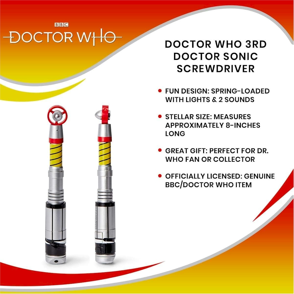 Doctor Who Third Doctor John Pertwee Replica Sonic Screwdriver WIth ...