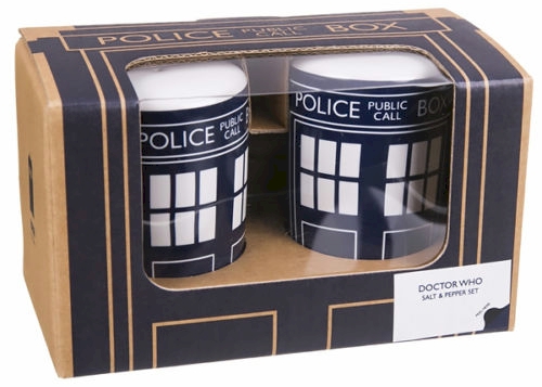 Doctor Who Tardis Salt and Pepper Cruet Shakers Set