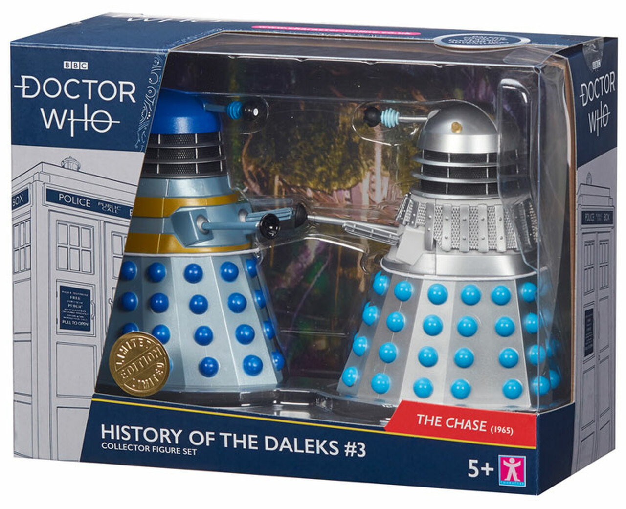 Doctor Who History of The Daleks #3 Collector Figure Set The Chase DAMAGED PACKAGING