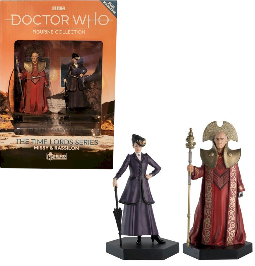 Doctor Who Figure Missy & Rassilon Eaglemoss Time Lord Box Set #5