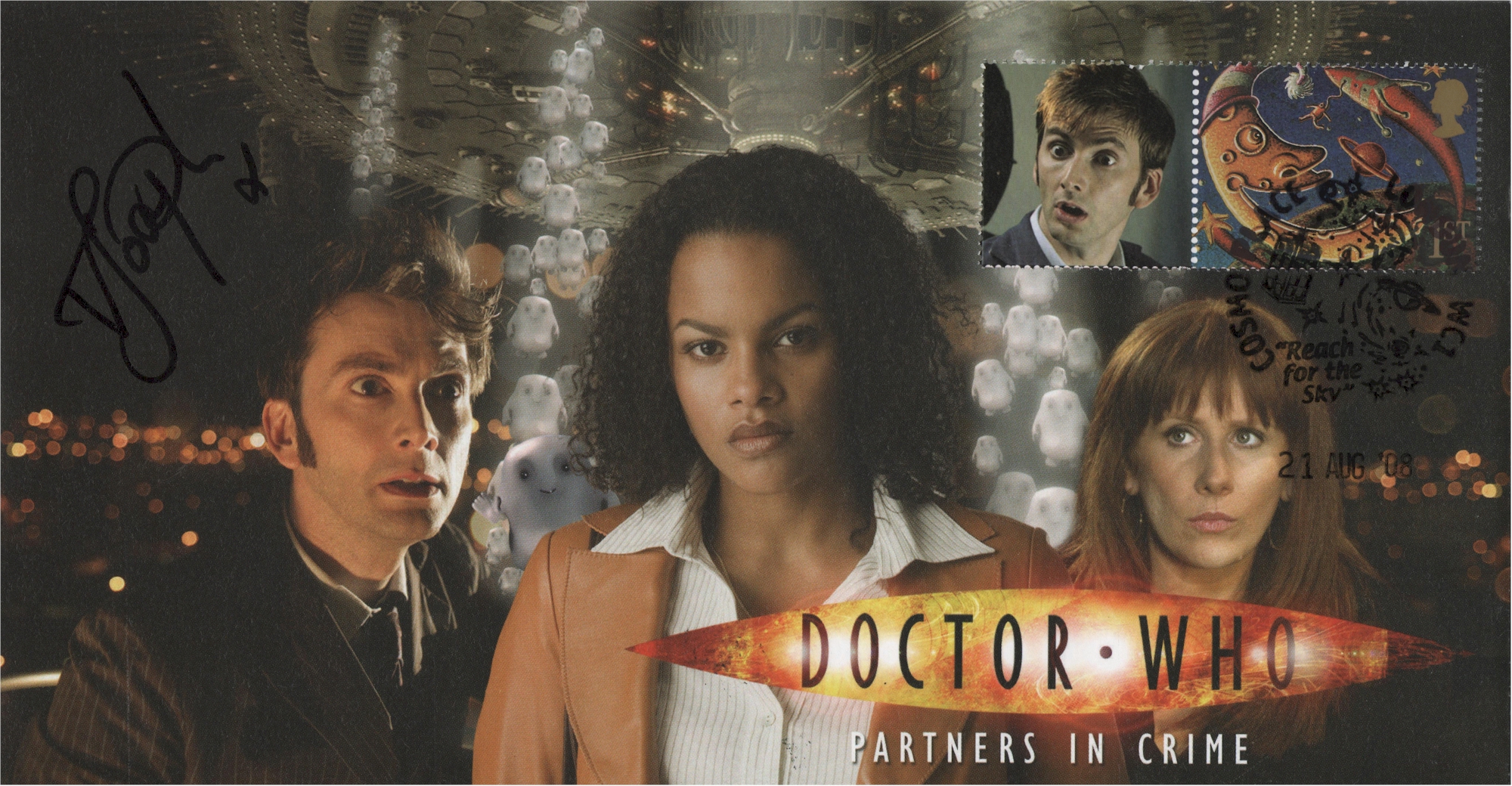 Doctor Who 2008 Series 4 Episode 1 Partners In Crime Collectible Stamp Cover Signed by VERONA JOSEPH
