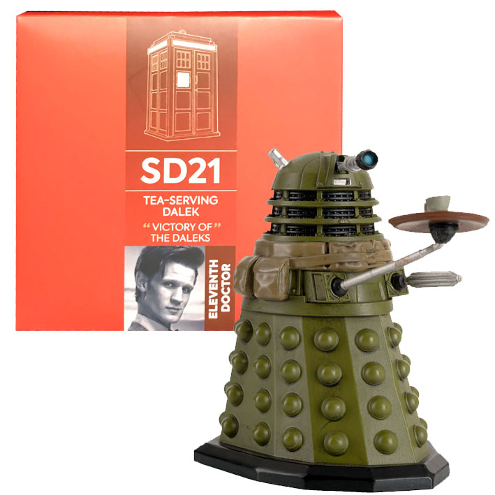 Doctor Who Figure Ironside Tea Serving Dalek Eaglemoss Boxed Model Issue #SD21