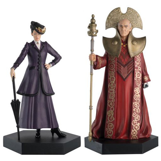 Doctor Who Figure Missy & Rassilon Eaglemoss Time Lord Box Set #5