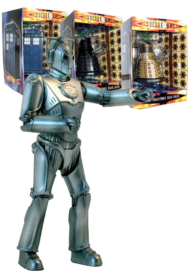 Doctor Who Figure Cyberman Metal Die-Cast Collectible
