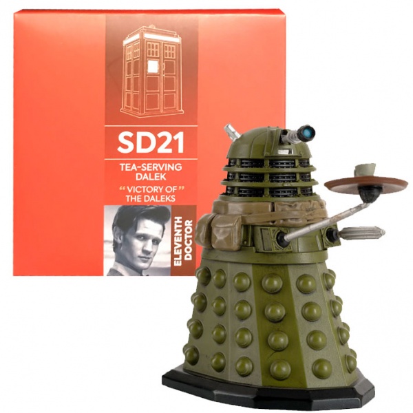 Doctor Who Figure Ironside Tea Serving Dalek Eaglemoss Boxed Model Issue #SD21