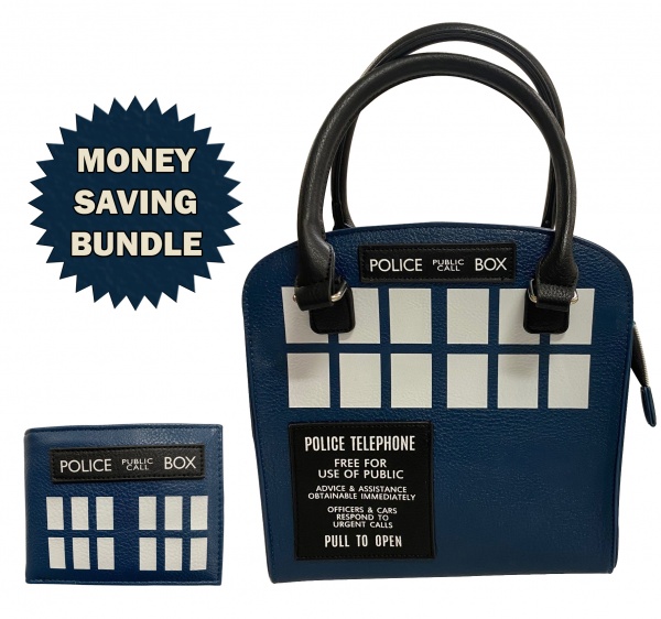 Doctor Who Tardis Deluxe Hand Bag & Wallet Bundle