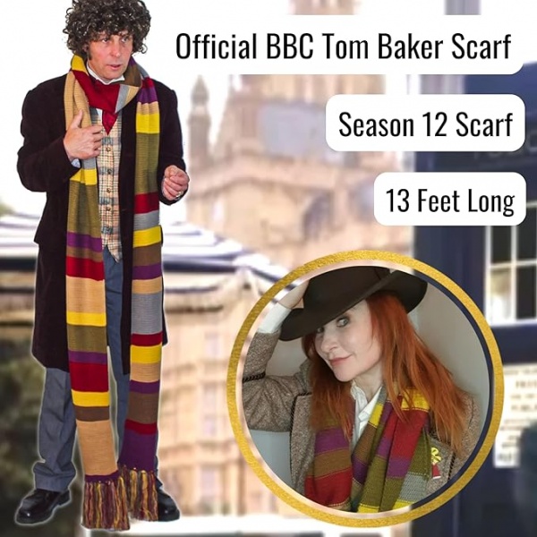 Fourth Doctor Who Scarf Tom Baker Legendary & Practical