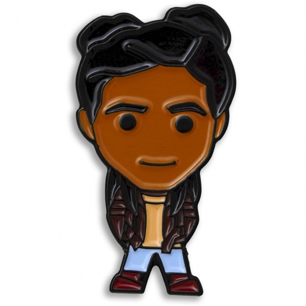 Doctor Who Yasmin 'Yaz' Khan Chibi Style Pin Badge